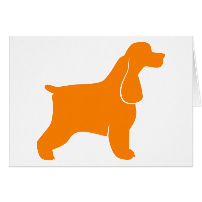 Épagneul Cocker Orange (Devant horizontal)