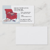 Épagneul dans le rétro carte de visite de style de (Devant / Derrière)