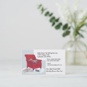 Épagneul dans le rétro carte de visite de style de (Debout devant)