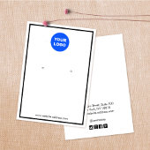 Épais Bordure Blanc Ajouter Logo Écran d'oreille