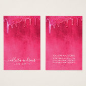 Épais Parties scintillant rose néon Lecteurs Épais (Devant & derrière)