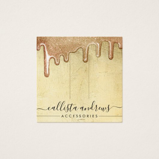 Épaisseur de Parties scintillant Glam Gold Drips É (Devant)