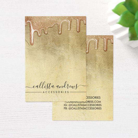 Épaisseur de Parties scintillant Glam Gold Lecteur (Bureau)