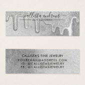 Épaisseur Parties scintillant en argent glam Épais (Devant & derrière)