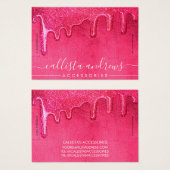 Épaisseur Parties scintillant rose néon Lecteurs b (Devant & derrière)