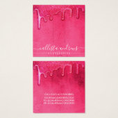 Épaisseur Parties scintillant rose néon Lecteurs É (Devant & derrière)