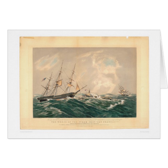 Épave du paquebot "San Francisco" (1877A) (Devant horizontal)