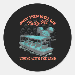 Epcot Boot Natuur Echt Samenleven Met Het Land Ronde Sticker