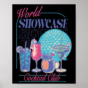 Epcot Drink World Showcase Tail Club Drink T Poster
