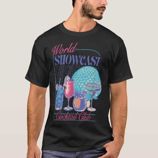 Epcot Drink World Showcase Tail Club Drink T T-shirt (Voorkant)