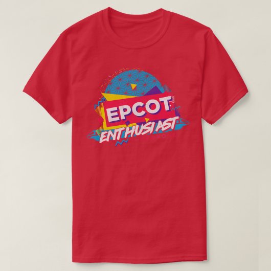 EPCOT-liefhebber jaren '90 T-shirt (Design voorkant)