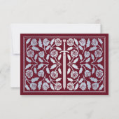 Épée Médiévale Rouge Argent RSVP de Mariage (Dos)