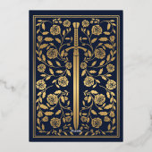 Épée Médiévale Royale Bleue Carte de Table de Mari (Verso)