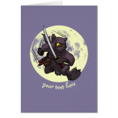 Épées de Ninja Katana de chat noir pilotant la (Devant)
