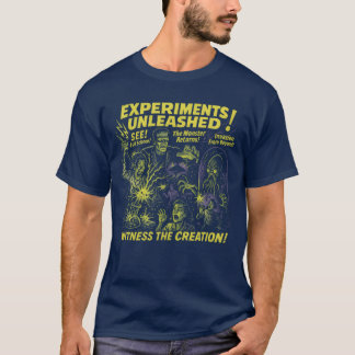 Eperiments Unleashed Lab Movie Poster Halloween fu T-shirt