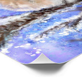 Éperviers Couple En Hiver Poster - Peinture (Coin)