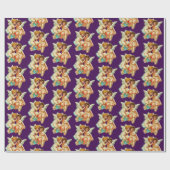  Ephemera Angel Cherubs Illustratie Cadeaupapier (Vlak)