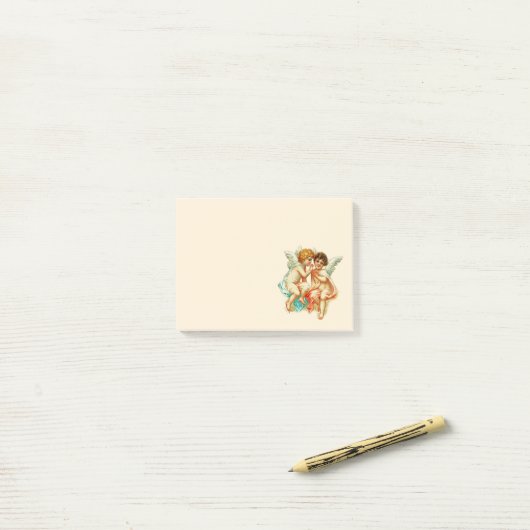  Ephemera Angel Cherubs Illustratie Post-it® Notes (Op bureau)