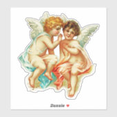  Ephemera Angel Cherubs Illustratie Sticker (Vel)