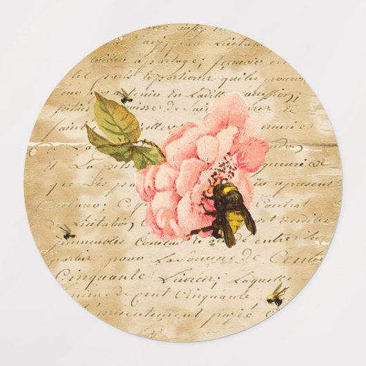 Ephemera Bee Labels (Design 2)