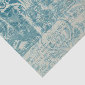Ephemera Blue Paper Series Design 17 Tissuepapier (Detail)