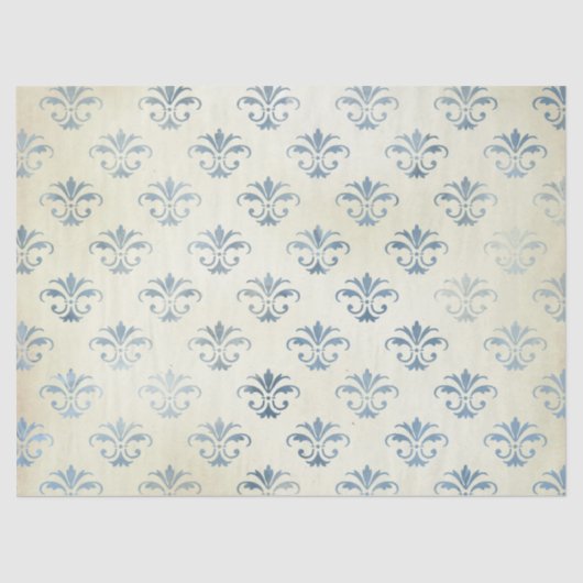 Ephemera Blue Paper Series Design 20 Tissuepapier (Voorkant)