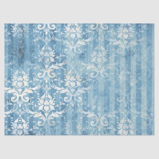 Ephemera Blue Paper Series Design 5 Tissuepapier (Voorkant)