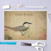 Ephemera Briefkaart Cute Bird Decoupage Tissuepapier (Craft)