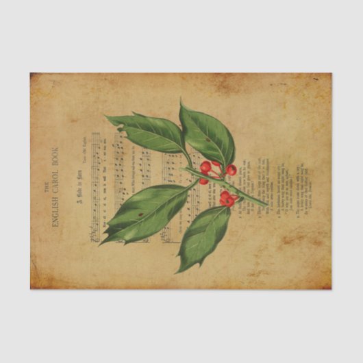 Ephemera Christelijk Song A Babe ontkoppeld Tissuepapier (Voorkant)