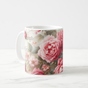 Ephemera cluster Roses Classique café Mug