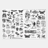 Ephemera Coller des feuilles de papier pour découp (Devant 2)