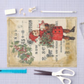 Ephemera Cute Kind Kerstmis en Poster Ontkoppeling Tissuepapier (Craft)