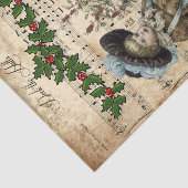 Ephemera Deck the Hall Kerstcarol Decoupage Tissuepapier (Detail)