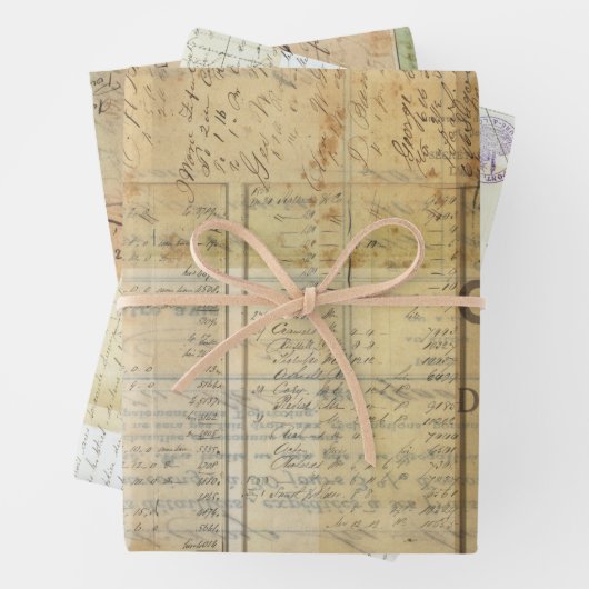 Ephemera-decoupage/Wrap Sheet set Inpakpapier Vel (In situ)