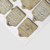  Ephemera Distressed Labels AJ0 Decoupage Tissuepapier (Detail)