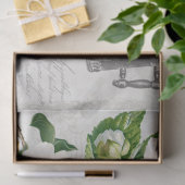 Ephemera Floral Coffee Pot ontkoppeling Frans Tissuepapier (Geschenk)