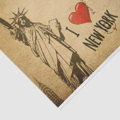 Ephemera Frans Briefkaart I Love New York Decoupag Tissuepapier (Detail)