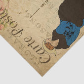 Ephemera Franse fashionable Woman-ontkoppeling Tissuepapier (Detail)