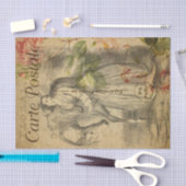 Ephemera Franse schets van de ontkoppeling van dam Tissuepapier (Craft)