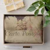 Ephemera French Briefkaart Rooster Decoupage Tissuepapier (Geschenk)