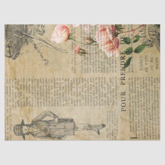 Ephemera French Paper Series Design 16 Tissuepapier (Voorkant)