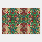 Ephemera-geïnspireerd kerst inpakpapier (Voorkant)