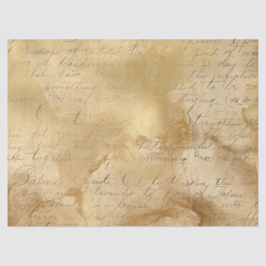 Ephemera Gold Paper Series Design 13 Tissuepapier (Voorkant)