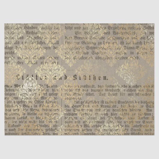Ephemera Gold Paper Series Design 15 Tissuepapier (Voorkant)
