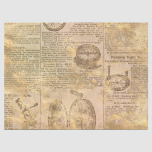 Ephemera Gold Paper Series Design 16 Tissuepapier
