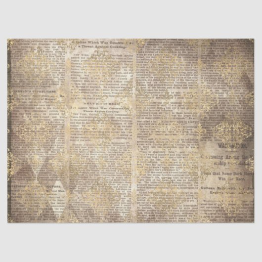 Ephemera Gold Paper Series Design 20 Tissuepapier (Voorkant)