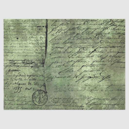 Ephemera Green Paper Series Design 2 Tissuepapier (Voorkant)