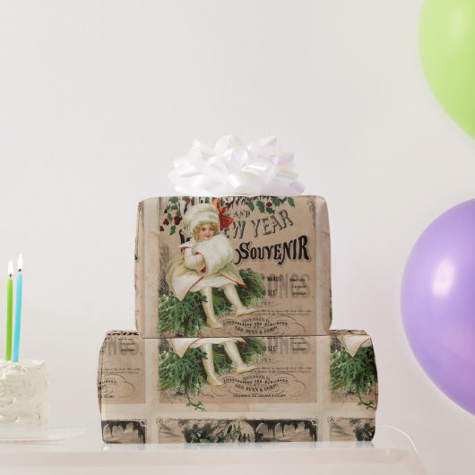 Ephemera Kerstmis Nieuwjaar Souvenir Poster Cadeaupapier (Feestgeschenken)