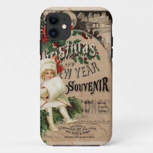 Ephemera Kerstmis Nieuwjaar Souvenir Poster iPhone 11 Hoesje