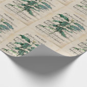 Ephemera Kerstmis Song Jingle Bell Green Cadeaupapier (Hoek)